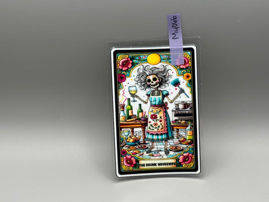 MY066 The Drunk Housewife Tarot Card
