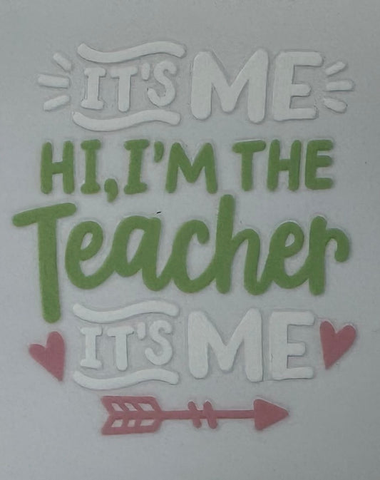 Hi, I'm the teacher