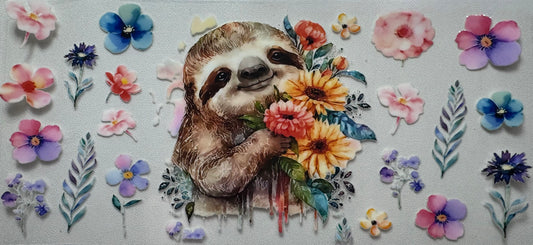 Sloth and Flowers