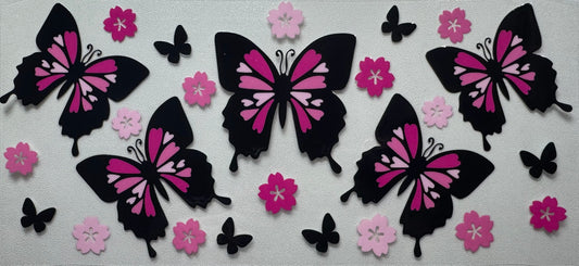 Pink and Black Butterflies
