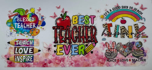 Colorful Best Teacher Ever