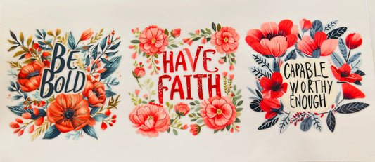 Be bold, faith and capable worthy enough