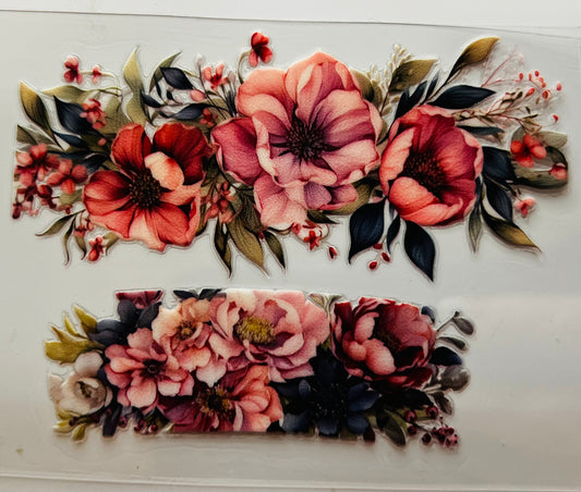 Peach floral mini