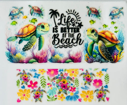 Life is Better at the Beach (turtle)