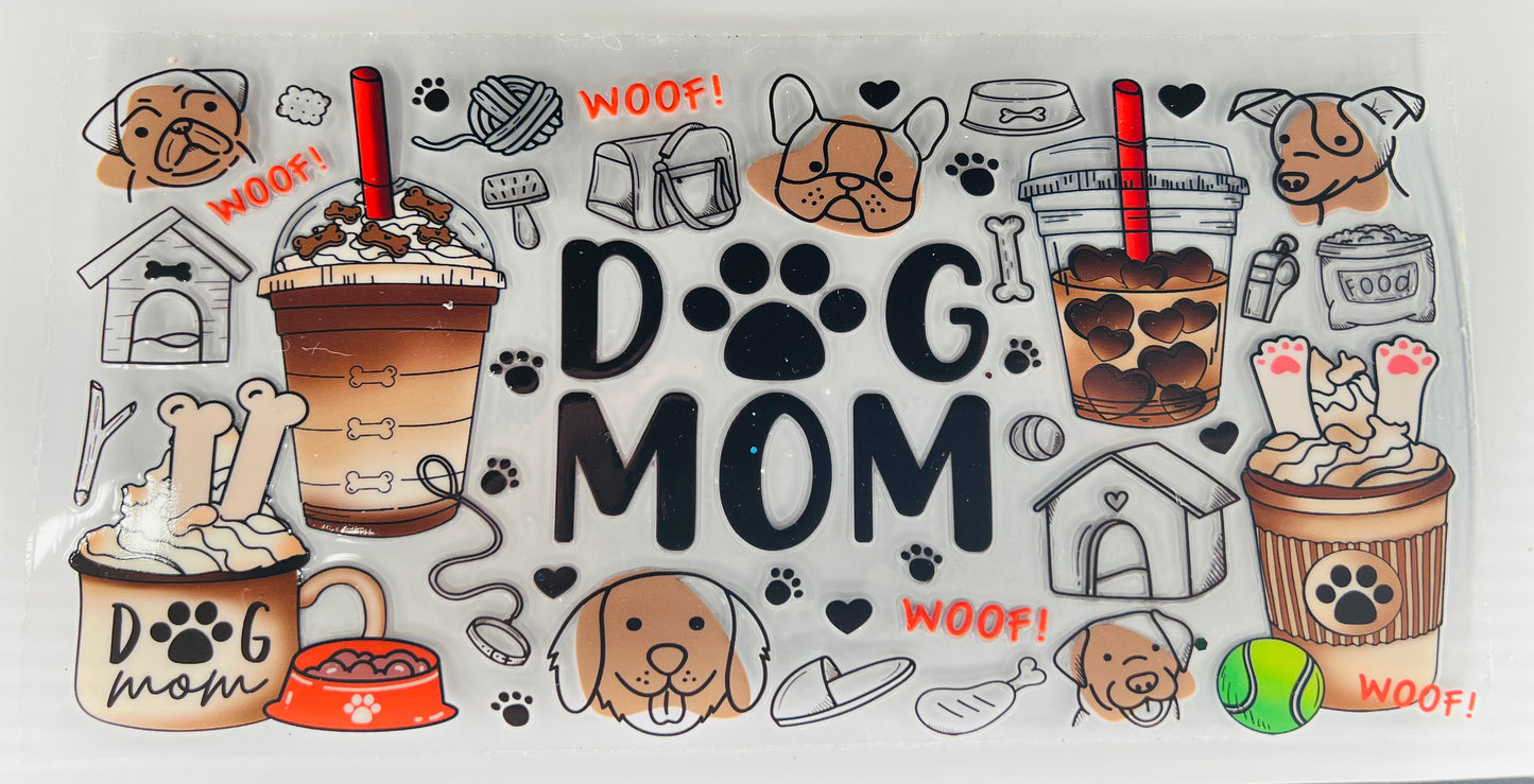 Dog Mom w/ ice coffee
