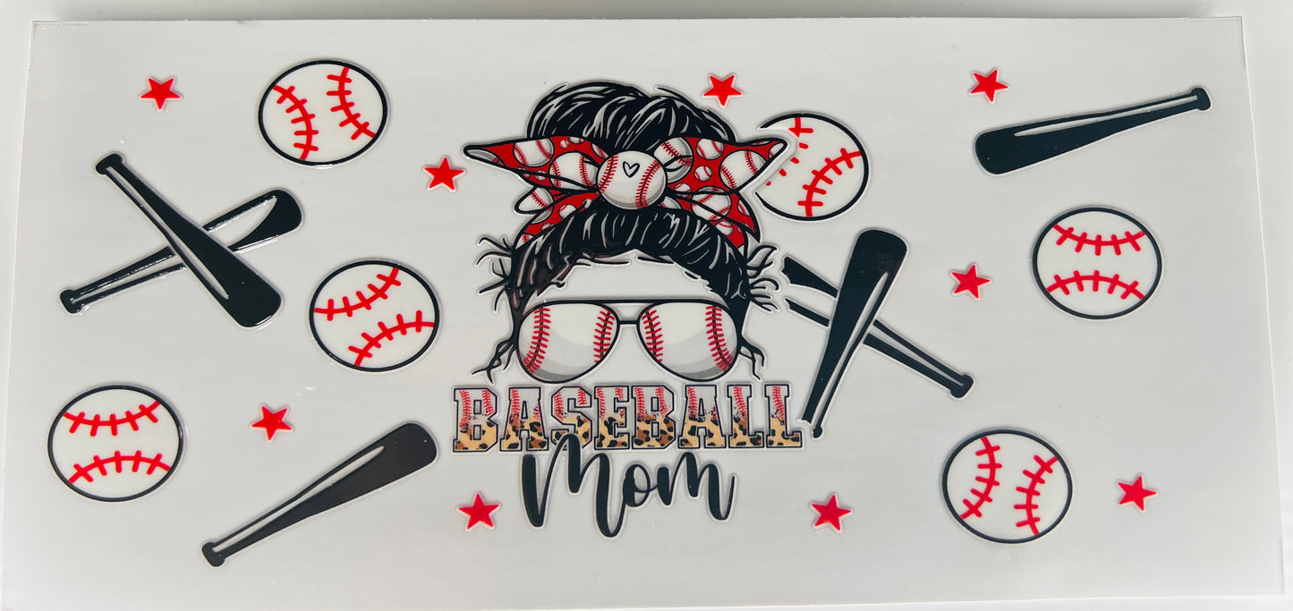 Baseball Mom w/ bandana in hair
