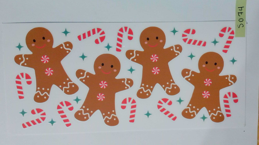 XMAS029 Gingerbread w/ candy canes