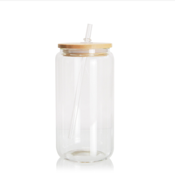 16oz- Acrylic Tumbler Can (Bamboo Lid)