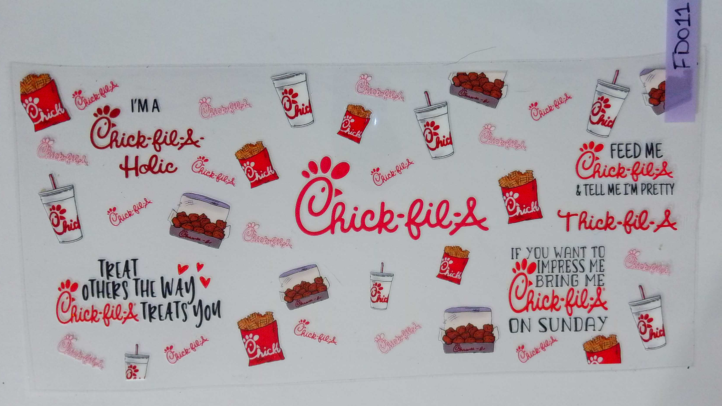 FD011 Chick-fil-A w/ food and drinks