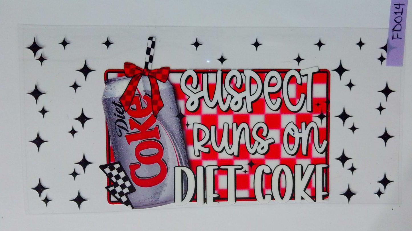 FD014 Suspect Runs on Diet Coke