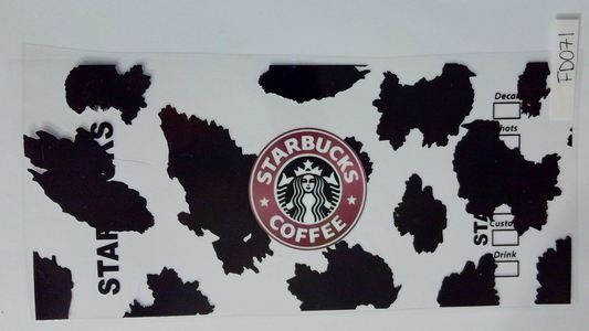 FD071 Cow Print Starbucks