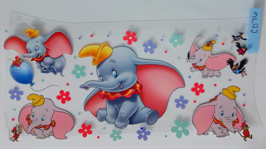 C076 Dumbo w/ flowers