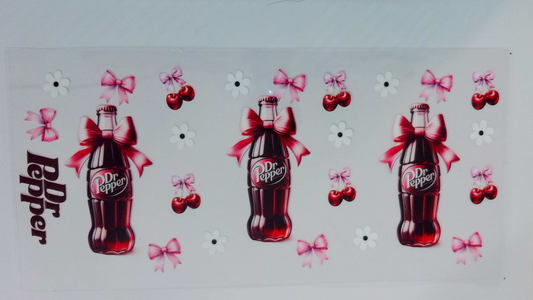 FD Dr Pepper bottles w/ bows