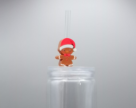 Gingerbread Man straw topper