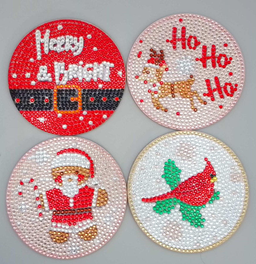 Holiday Diamond Coasters