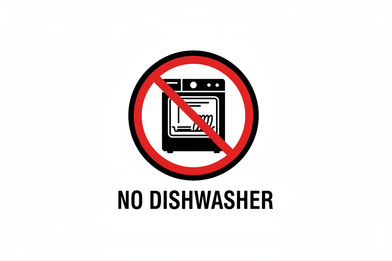 no dishwasher symbol